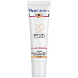 Pharmaceris F, opaque fluid for vascular skin SPF 20, no. 30, opal, 30 ml