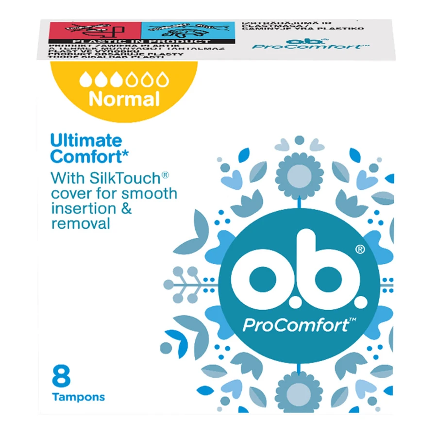 OB ProComfort, hygiënische tampons, Normaal, 8 stuks