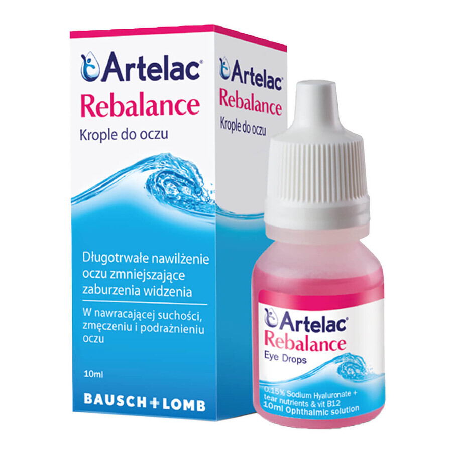 Artelac Rebalance, oogdruppels, 10 ml