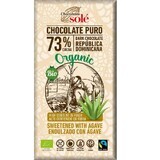 Chocolat noir bio au sirop d'agave 73% de cacao, 100g, Pronat