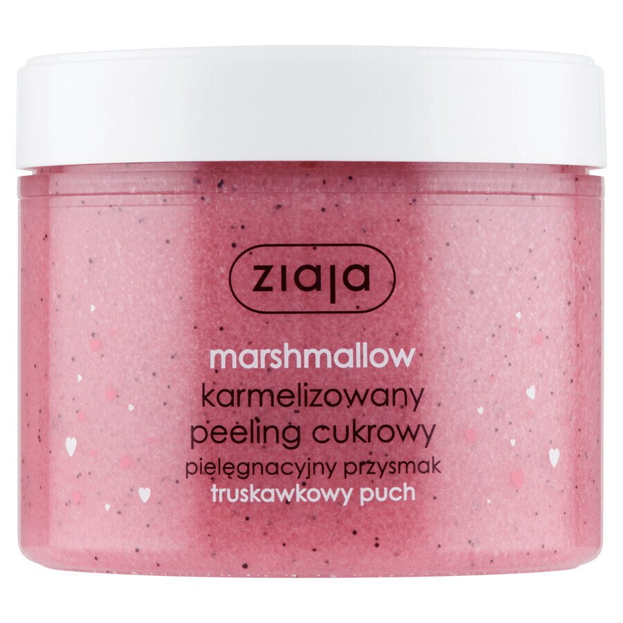 Ziaja Marshmallow, gommage au sucre caramélisé, peluche de fraise, 300 ml