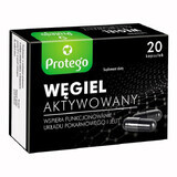 Charbon actif Protego, 20 gélules