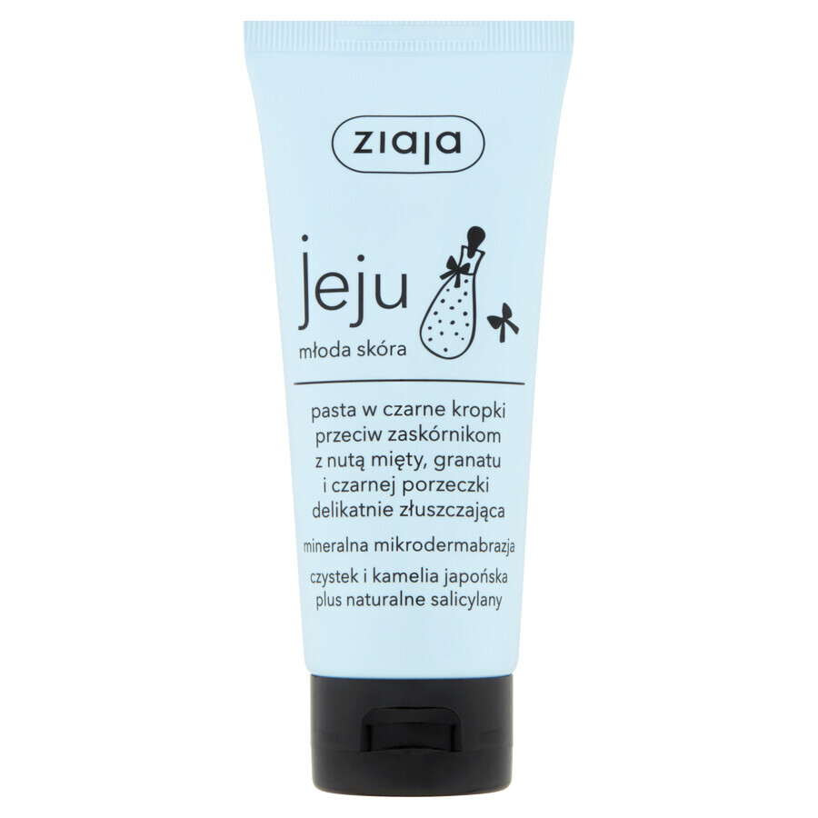 Ziaja Jeju, pasta anti-punti neri con punti neri, esfoliante delicatamente, 75 ml