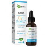 EkaMedica Natuurlijke vitamine D3 + K2MK7, druppels, 30 ml