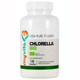 MyVita, Chlorella alga BIO, paredes celulares rotas, Polvo, 100 g