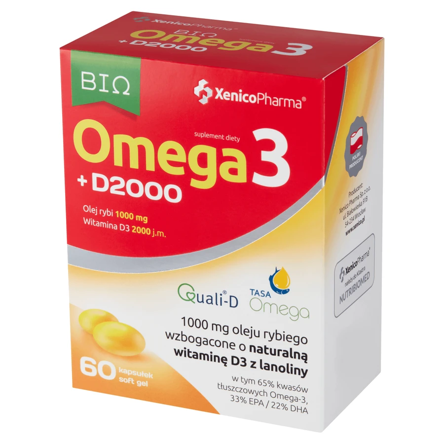 Bio Omega3 D2000, 60 capsule