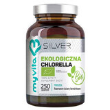 MyVita Silver Chlorella Organic Bio, paredes celulares rotas, 250 g