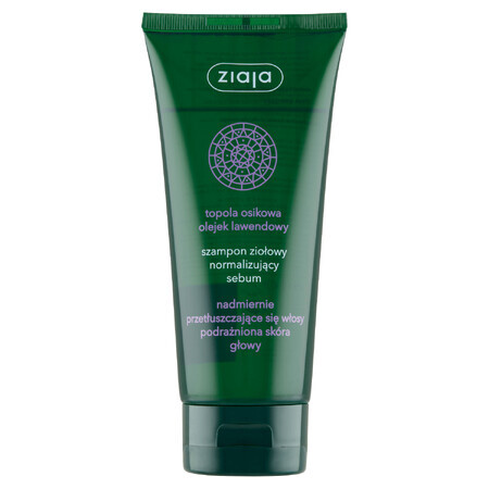 Ziaja, Shampoo alle erbe, sebo normalizzante, pioppo tremulo, lavanda, 200 ml - Lunga durata!