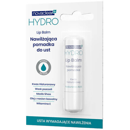 Novaclear Hydro, vochtinbrengende lippenstift, 4,9 g