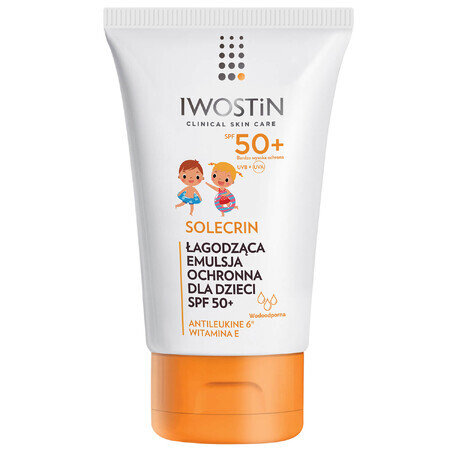 Iwostin Solecrin, emulsión protectora ligera para niños mayores de 6 meses, FPS 50+, 100 ml