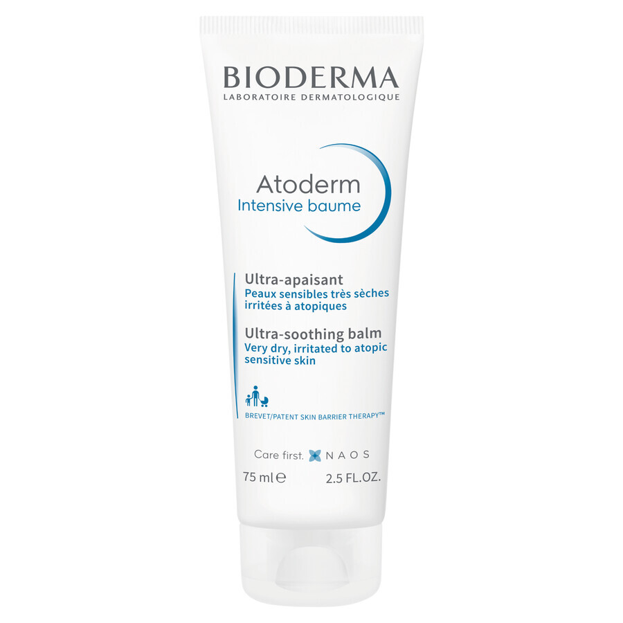 Bioderma Atoderm Intensive Baume, verzachtende verzachtende balsem, droge en atopische huid, vanaf de geboorte, 75 ml