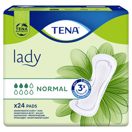 Tena Lady, inserts anatomiques, Normal, 24 pièces