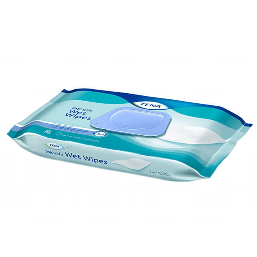 Tena Wet Wipes, 3-in-1 clip-on wet wipes, 48 pieces