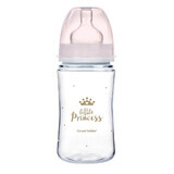 Canpol Antikolik PP Easy Start Royal Babyflasche 240 ml in Pink.