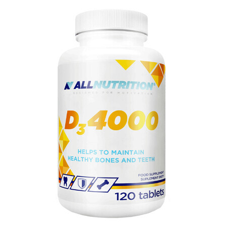 Allnutrition D3 4000, vitamine D 100 µg, 120 comprimés