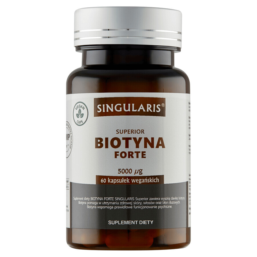 Singularis Superior Biotin Forte 5000 µg, 60 veganistische capsules