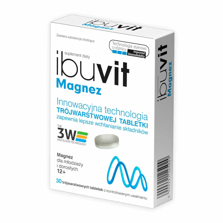 Ibuvit Magnesium, 30 tablets with controlled release