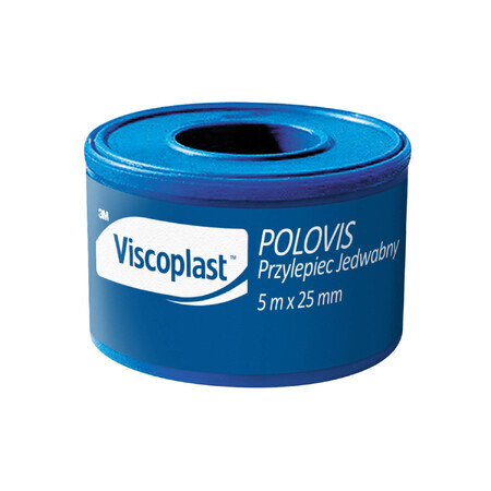 Viscoplast Polovis, colle soie, 5 m x 25 mm, 1 pièce