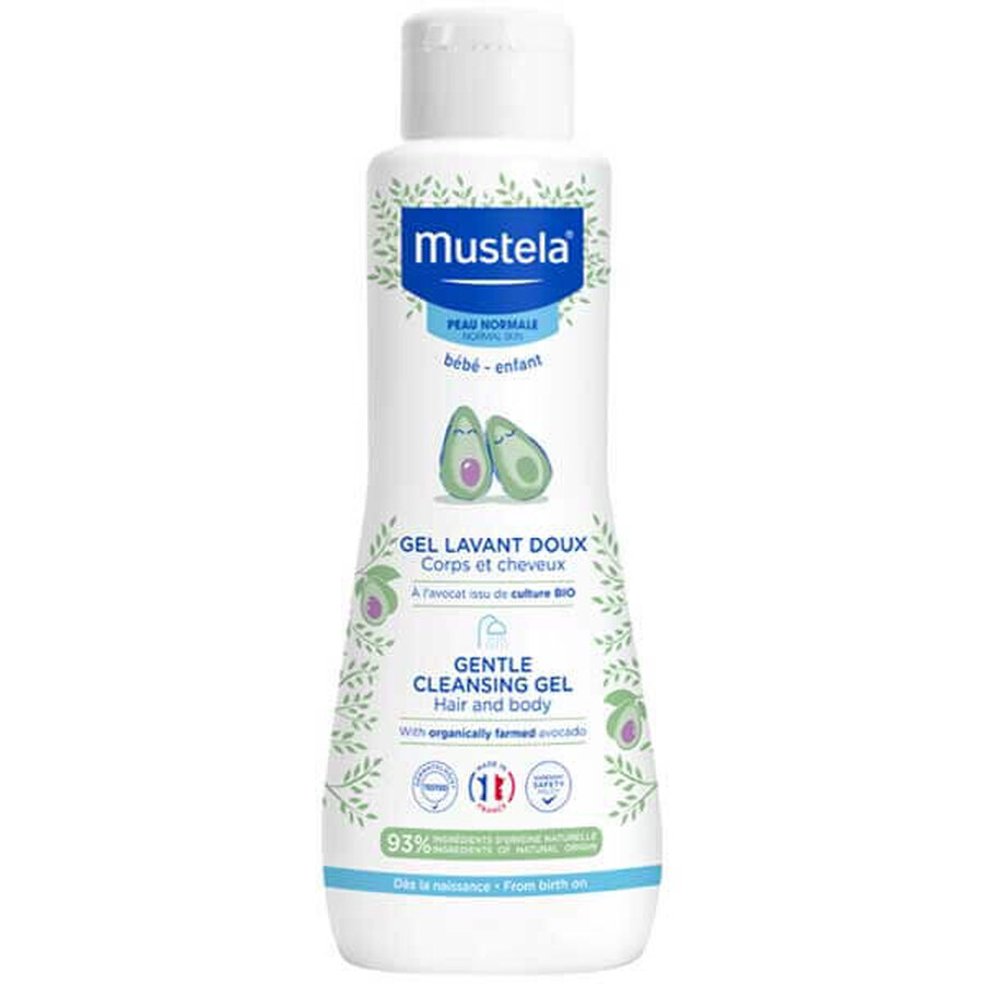 Mustela Bebe Enfant, Gel de curățare delicată a corpului și a capului, de la naștere, 200 ml