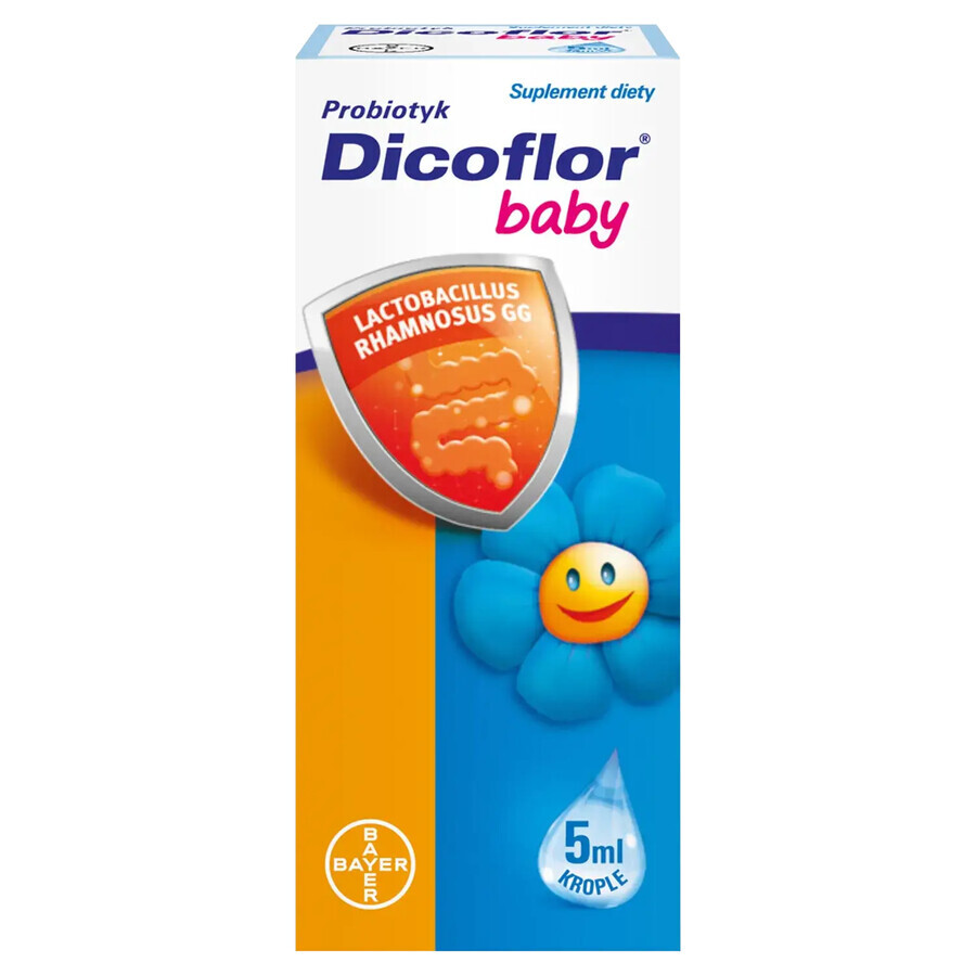 Dicoflor Baby, for infants and children, drops, 5 ml