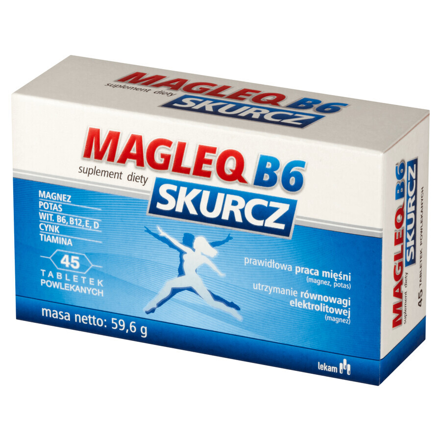 Magleq B6 Spasme, 45 comprimés pelliculés