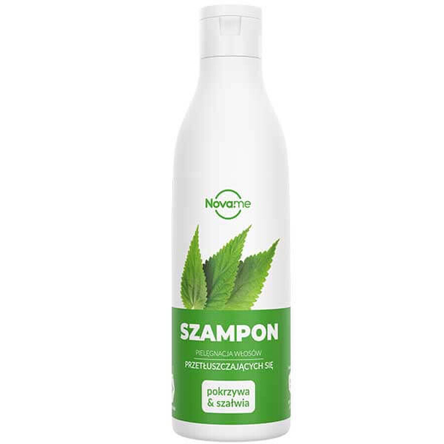 Novame, shampoo voor vet haar, brandnetel en salie, 300 ml