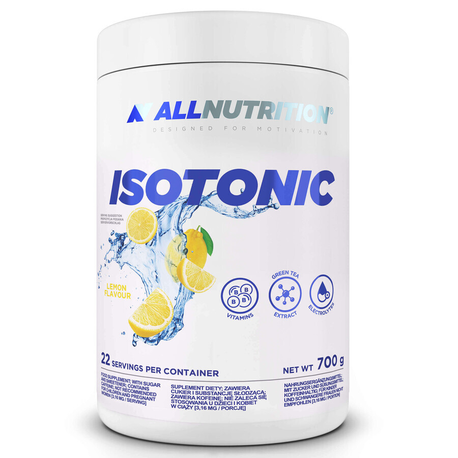 Allnutrition Isotonic, citroensmaak, 700 g