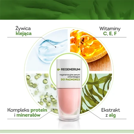 Regenerum, regenererend nagellakserum, verhardend, 8 ml