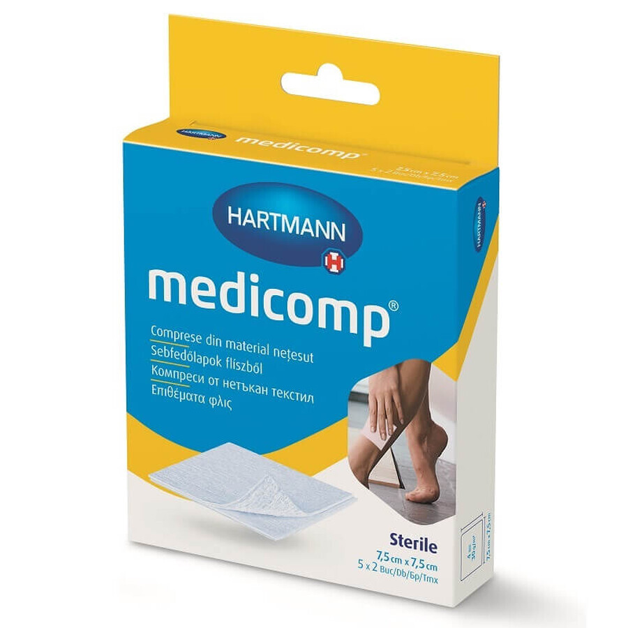 Steriele Medicomp doos 7,5x7,5cm, 5 stuks, Hartmann