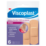 Viscoplast Voet, Comfort Mix-pleisters voor schaafwonden, 6 stuks