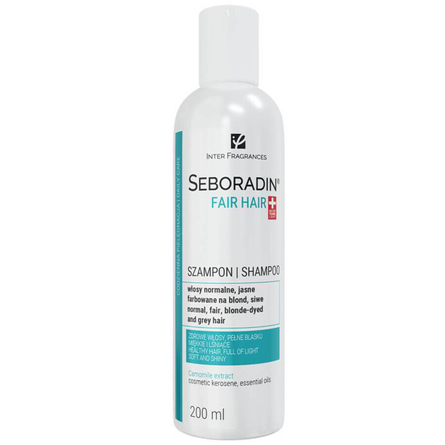 Seboradin Fair Hair, shampoo voor normaal, licht, geverfd blond en grijs haar, 200 ml