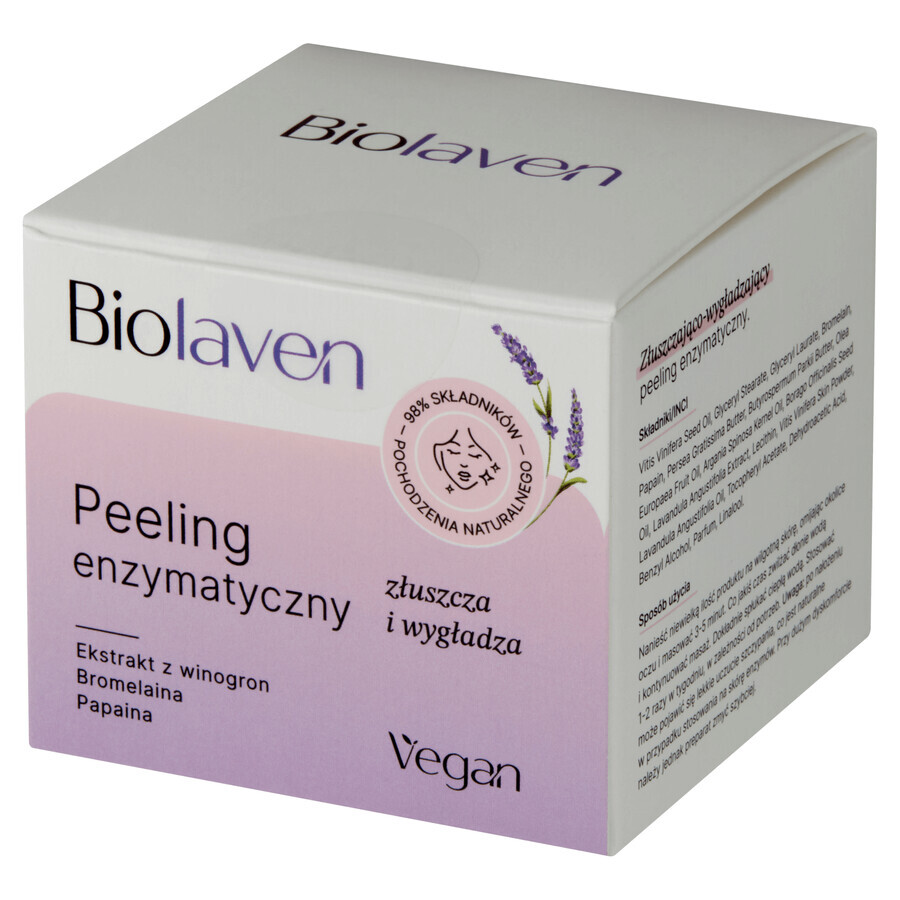 Biolaven, enzymatische gezichtspeeling, 45 ml