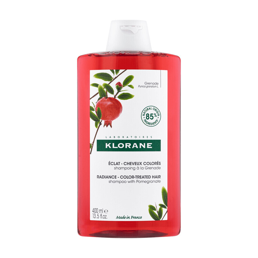 Klorane, shampoo op basis van granaatappelextract, voor gekleurd haar, 400 ml