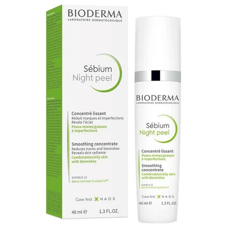 Bioderma Sebium Night Peel, Night peeling, 40 ml