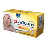 D-Vitum 400 IE, vitamine D voor pasgeborenen, zuigelingen en kinderen, 90 twist-off capsules