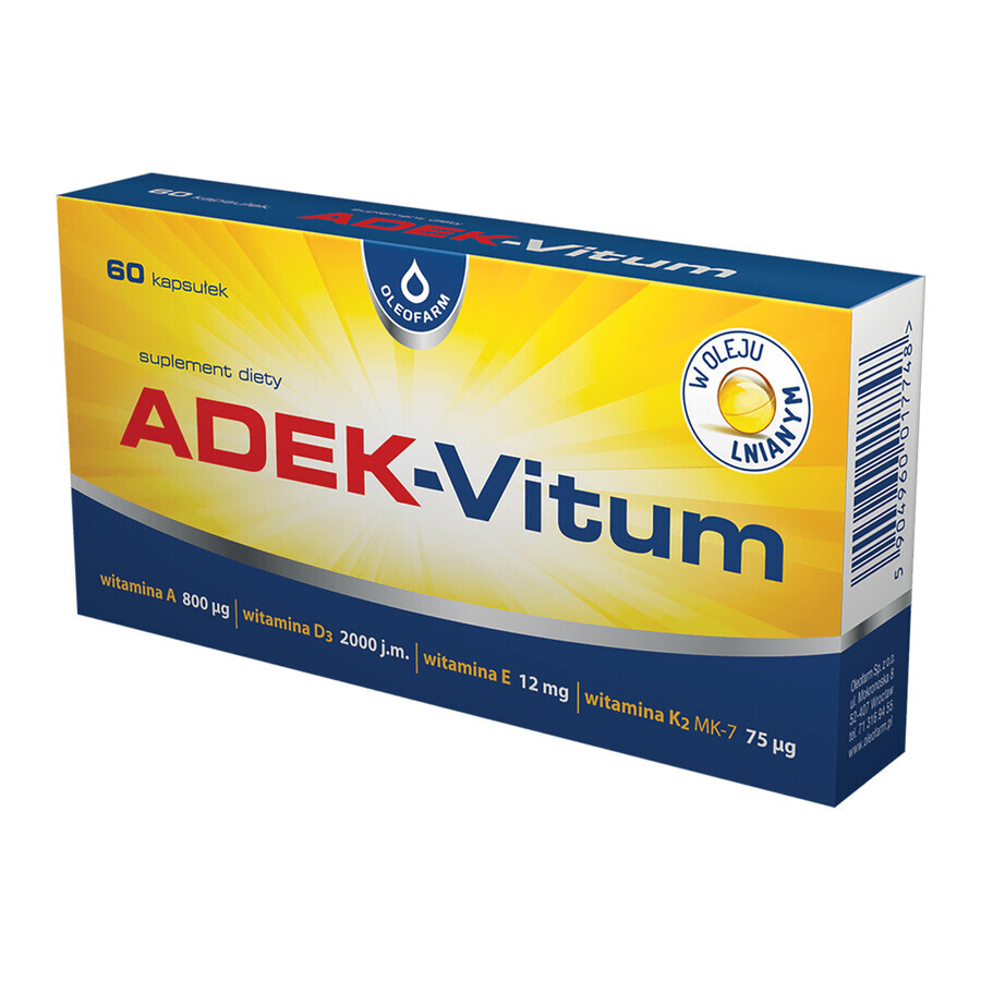 ADEK-Vitum, 60 capsules