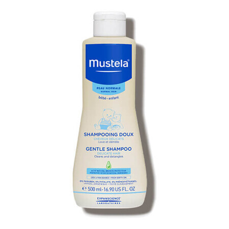 Mustela Bebe Enfant, shampoing doux pour enfant, dès la naissance, peau normale, 500 ml