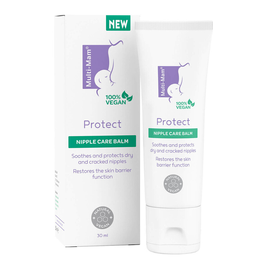 Multi-Mam Protect, beschermende verzorgende balsem voor de tepels van moeders die borstvoeding geven, 30 ml