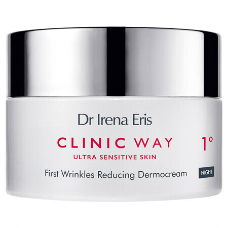 Dr Irena Eris Clinic Way 1°, dermocrème die de eerste rimpels vermindert, voor de nacht, 50 ml