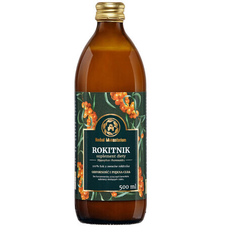 Herbal Monasterium Sea Buckthorn, 100% suc natural , 500 ml