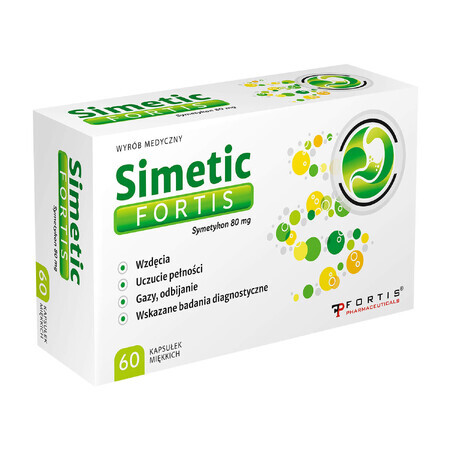 Simetic Fortis 80 mg, 60 soft capsules