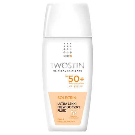 Iwostin Solecrin, Fluid invizibil ultraușor, SPF 50+, piele sensibilă, 40 ml