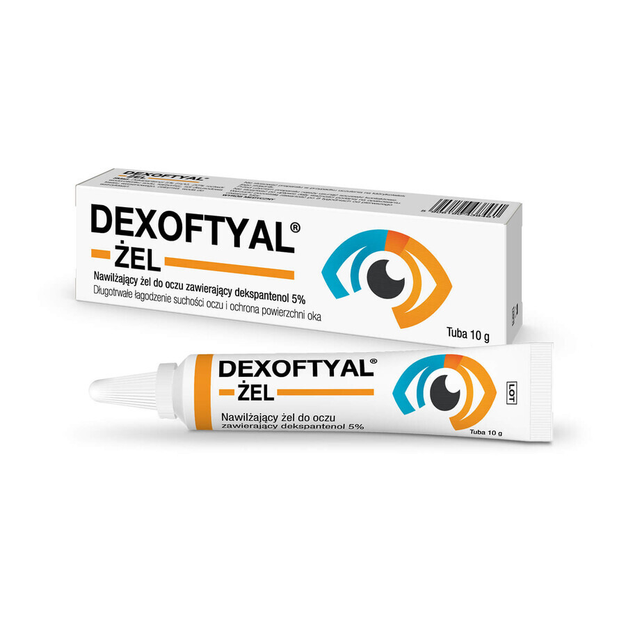 Dexoftyal, vochtinbrengende ooggel met dexpanthenol 5%, 10 g