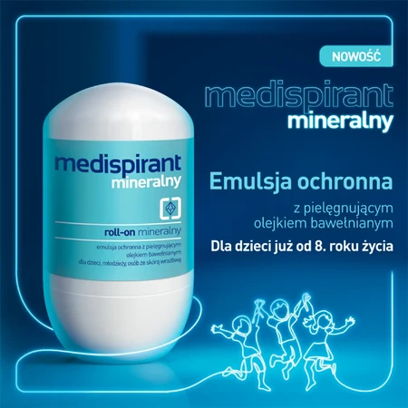 Medispirant Mineralny, anti-transpirant roller, 40 ml