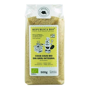 Biologische Cous Cous van volkoren tarwe, 500 g, Republica Bio