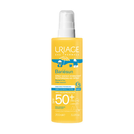 Uriage Bariesun, spray hidratante para niños, FPS 50+, 200 ml