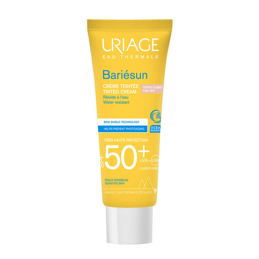 Uriage Bariesun, Tonic cream with sun protection, light beige, SPF 50+, 50 ml