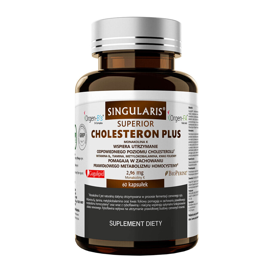 Singularis Superior Cholesteron Plus, 60 capsules