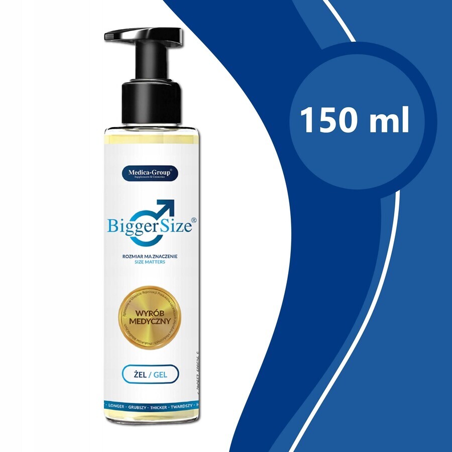 Medica-Group Bigger Size, gel voor penisvergroting en verdikking, 150 ml