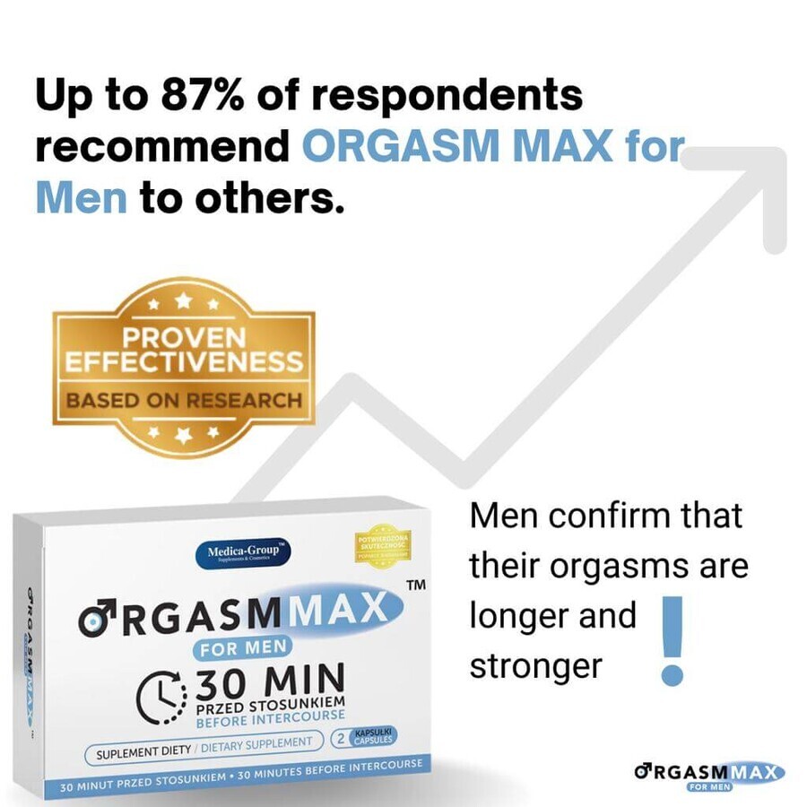  Orgasm Max for Men, 2 Kapseln, Medica-Group